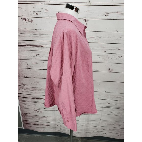 Lane‎ Bryant Pink Size 18/20 Long Sleeve Button Up Shirt - Picture 8 of 12